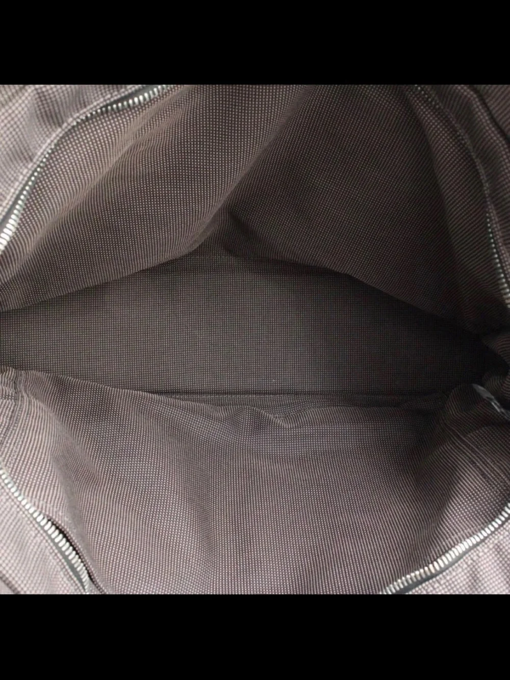 Hermes Dark Brown Canvas Tote with Signature Webbing